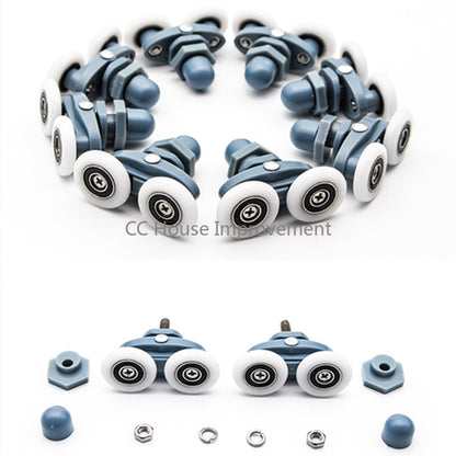 Twin Shower Door Rollers/Runners Wheels Shower Room Pulley