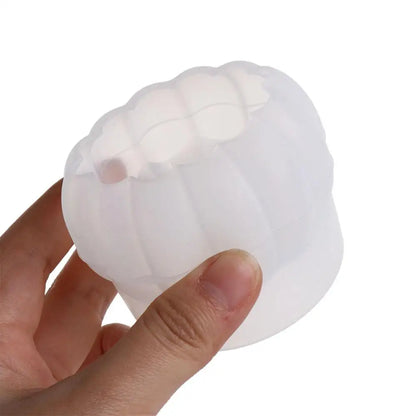 DIY Silicone Pumpkin Candle Mold white 3D Pumpkin Mould Smooth Pumpkin Soap Mold Halloween
