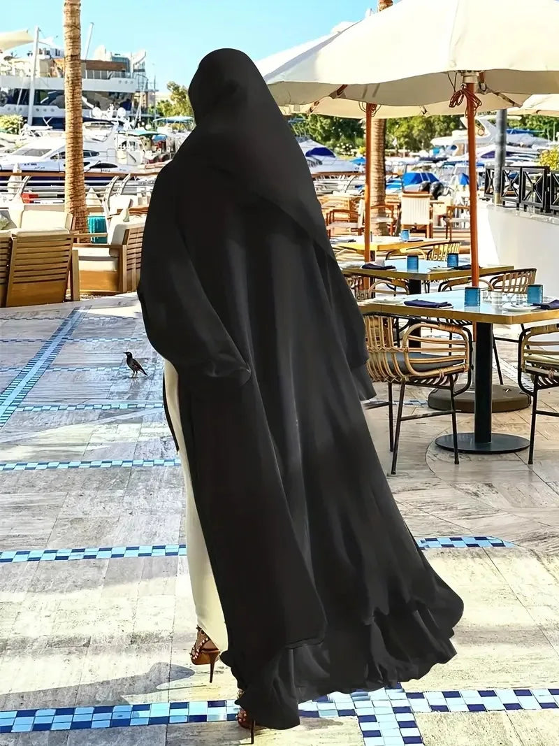 Muslim Long Abaya Dress Turkey Islamic Women Robe Hijab Headscarf Sashes Morocco Kaftan Dubai Arabic Jalabiya Modest Vestidos