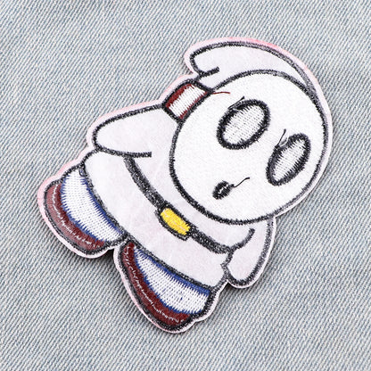 Cute Ghost Patch On Clothes DIY Iron On Patches Stickers Embroidered Patches for Clothing Badges Halloween Accessories