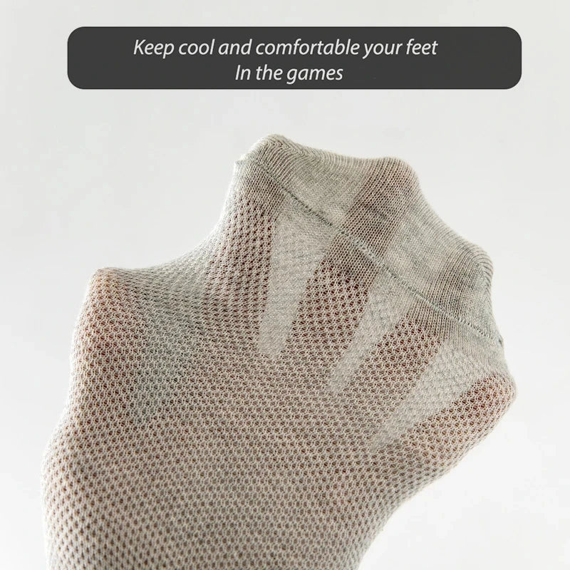 10/5 Pairs Summer Thin Short Socks Ankle Breathable Mesh Sports Sock Men and Women Casual Athletic High Quality Sokken Gifts
