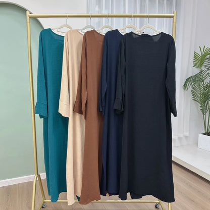 Moroccan Party Eid Ramadan Mubarak Abaya Muslim Maxi Dress Dubai Modest Kaftan Femme Turkey Islam Gown Jalabiya Vestidos Casual