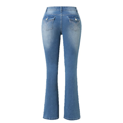 New Women's Stretch Boot Cut Jeans
