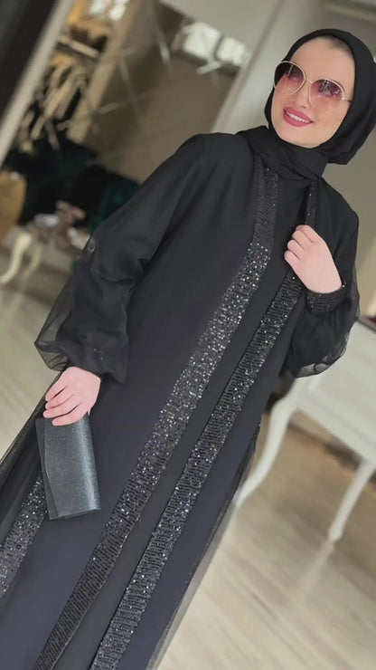 Muslim Modest Women Dress Jalabiya Vestidos Eid Ramadan Arabic Long Robe Dubai Islam Morocco Kaftan Abayas Cardigan Dresses 2024