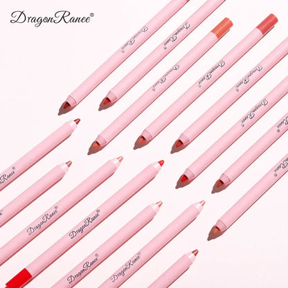 12 Colour Matte Lip Liner Pencil Carving Labial Makeup Lasting Brown Lip Liners Waterproof Lipstick Pen Lip Contouring Cosmetics