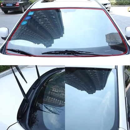 2m Car Seal Strip Rubber Weatherstrip Waterproof Auto Sunroof Window Gap Filler Soundproof Universal Car Weather Strip Sealing
