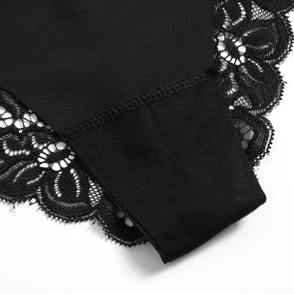 TrowBridge 3PCS Women's Panties Set Sweet Lace Underwear Soft Silk Satin Lingerie French Romantic Woman Briefs Female Sexy Panty