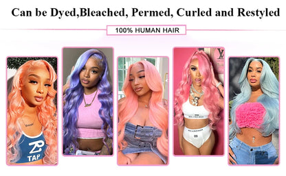 13x4 13x6 HD Transparent 613 Blonde Lace Frontal Human Hair Wigs 613 Color Wig Brazilian Bone Straight Lace Front Human Hair Wig