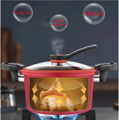 3.5L Pressure Cooker Soup Meat Pot Rice Cooker Gas Stove Micro Pressure Cooker Stew Pot Non-Stick Cooking Pots Kitchenware