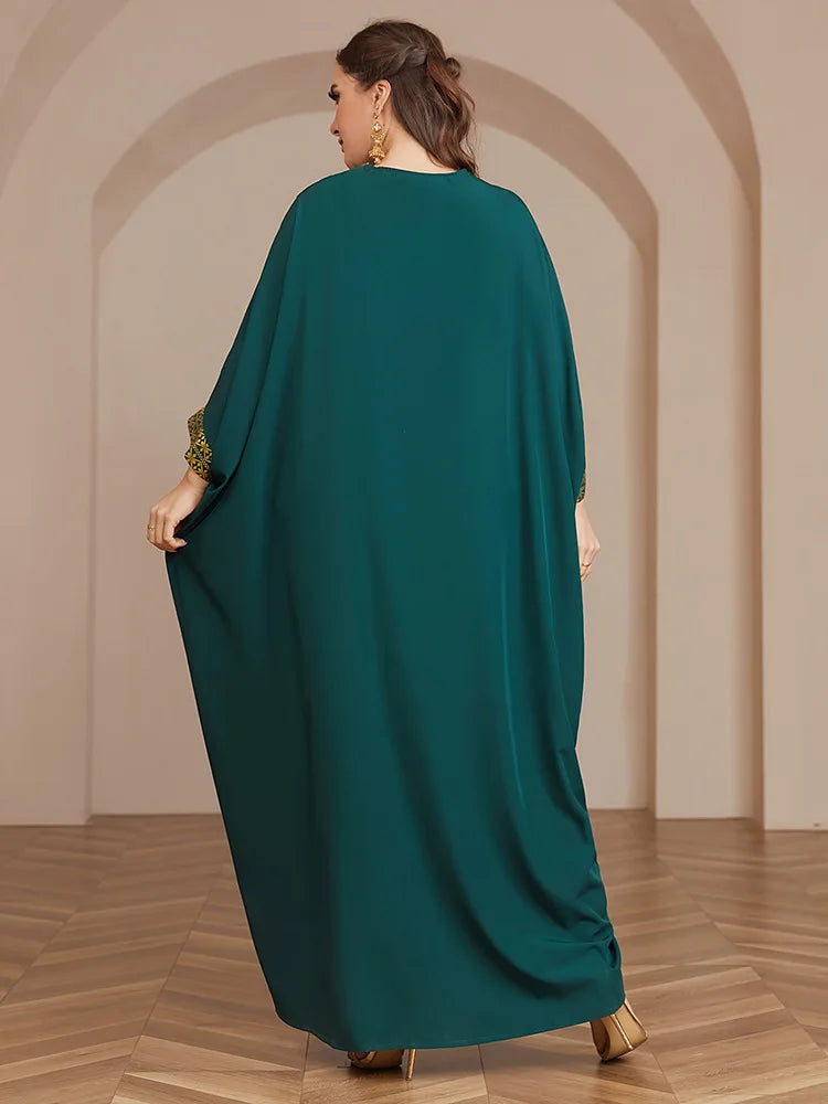 Jalabiya for Women Party Dresses Print Eid Muslim Ramadan Morocco Dubai Abayas Kaftan Islam Vestidos Arab Modest Long Robe