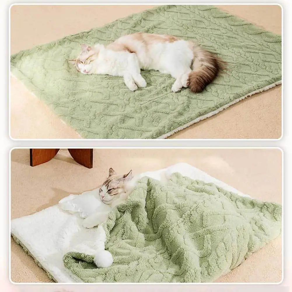 Pet Blanket Warm Dogs Cats Plush Blanket Thickened Warm Pet Sleeping Blanket for Dogs Cats Pet Supplies manta perros mascotas