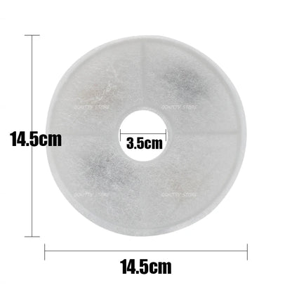 6/8PCS Activated Carbon Filter For Catit Automatic 15cm Pet Drinking Fountain Filter Kitten Water Drinking Fountain Pet Filter