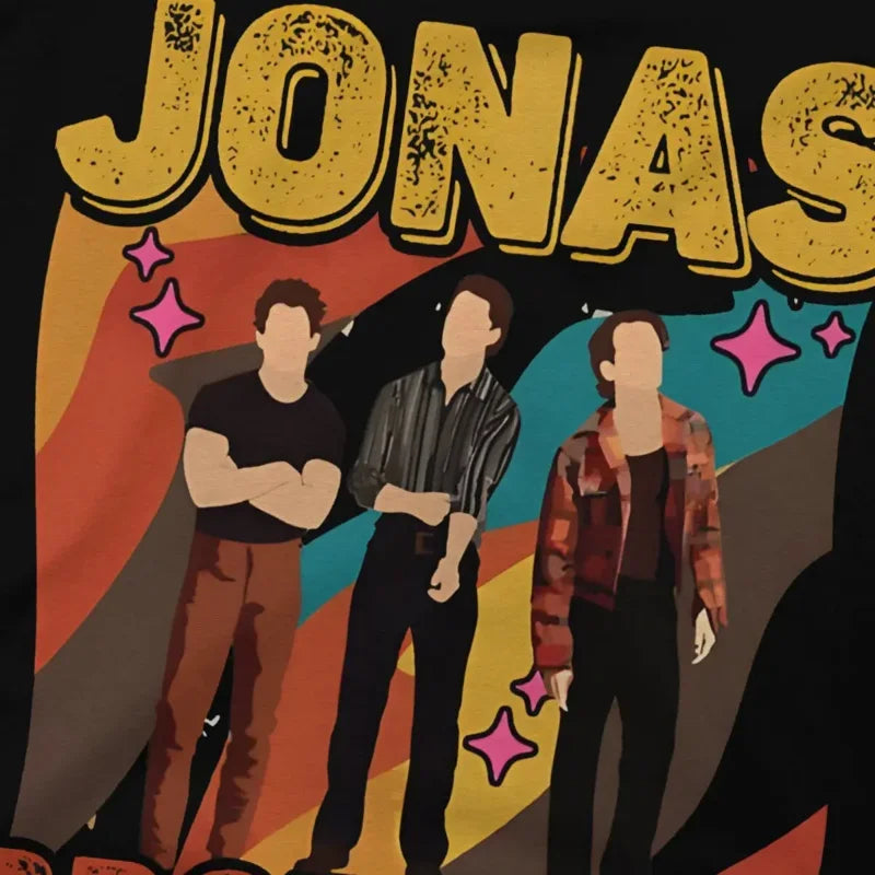 Y2K Men'S Tour 2023 T J-Jonas Brothers Band Cotton Tops Funny Short Sleeve O Neck Tees Original T-Shirt