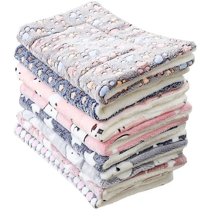 Washable Dog Bed Thickened Dog Mat Pet Cat Soft Fleece Pad Blanket Mat Cushion Home Bed Rug Keep Warm Pet Supplies cama perro