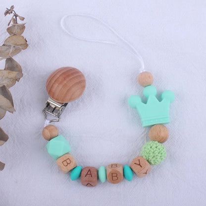 Baby Pacifier Clips Personalized Name Teethers Toys Dummy Nipples Holder Clip Chain Babies Accessories Newborn Gifts Custom 2023
