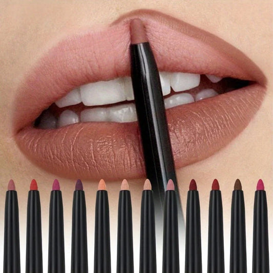 Lips Velvet Matte Lip Liner Pencil Waterproof Lasting Plump Lipstick Natural Lips Pencil Contour Line Makeup Lipliner Pen Gifts