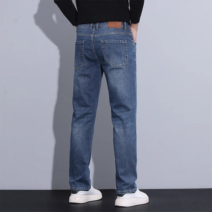 2024 new case fashion trend Youth light business jeans fashion versatile MEN'S loose straight pants MEN'S pants