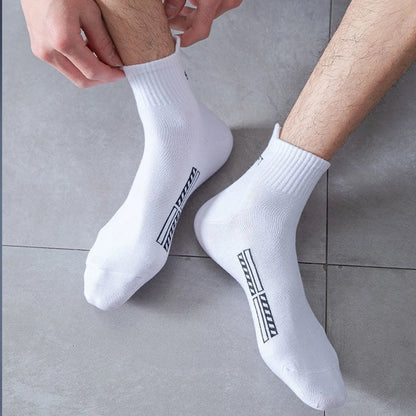 10 Pairs High Quality Men's Socks Casual Breathable Cotton Man Run Sports Socks Spring Autumn Male Sox Gifts Plus Size EUR38-45