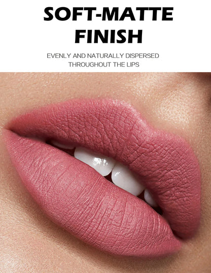 8 Colors Matte Liquid Lipstick Non Stick Cup Waterproof Lip Gloss Long Lasting Lip Tint Korean Cosmetics Makeup For Women