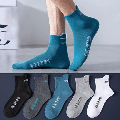10 Pairs High Quality Men's Socks Casual Breathable Cotton Man Run Sports Socks Spring Autumn Male Sox Gifts Plus Size EUR38-45