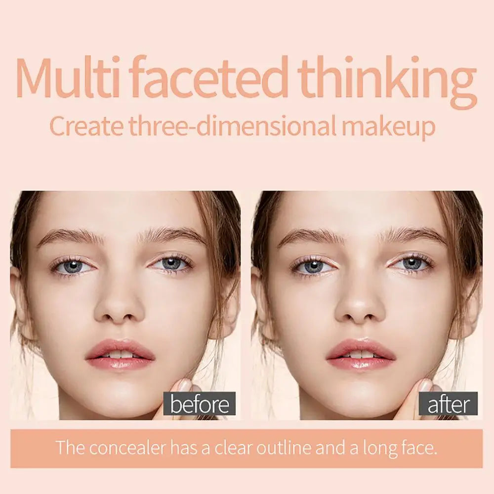 Double Head Highlighter Sticks Waterproof Matte Highlighter Foundation Sculptor Highlighter Makeup Stick Shadow Concealer Pencil