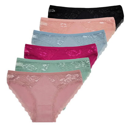 Cotton Briefs Lady 5 PCS/SET Lace Panty Underpants Seamless Panties For Women Lingerie