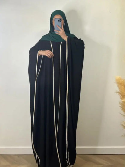 Muslim Women Dress Two Piece Set Eid Ramadan Morocco Dubai Open Abayas Vestidos Arab Cardigan Robe Suit Islam Modest Kaftan