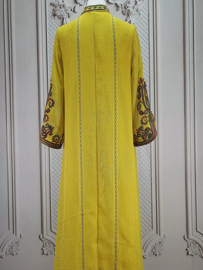 Muslim Abaya for Women Party Dresses Embroidery Long Robe Eid Ramadan Dubai Abayas Kaftan Arab Jalabiya Modest Vestidos Morocco