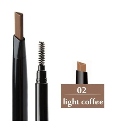 5 Color Double Ended Eyebrow Pencil Waterproof Make Up Long Lasting No Blooming Rotatable Triangle Eye Brow Tattoo Pen Makeup