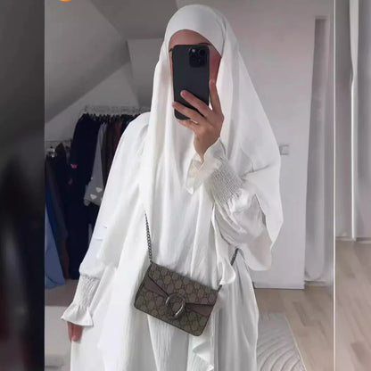 Modest Abaya for Women Dresses Muslim Jalabiya Eid Ramadan Morocco Saudi Long Robe Dubai Abayas Kaftan Islam Arabic Vestidos