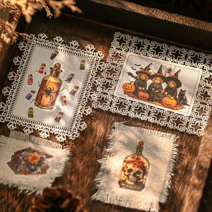 KSCRAFT 2sheets Halloween Rub On Sticker Scrapbooking Junk Journal Crafts Transfer Stickers DIY Photo Albums Decorative