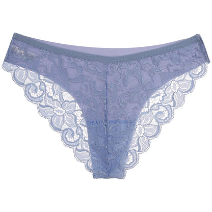 TrowBridge 3PCS Women's Panties Set Sweet Lace Underwear Soft Silk Satin Lingerie French Romantic Woman Briefs Female Sexy Panty