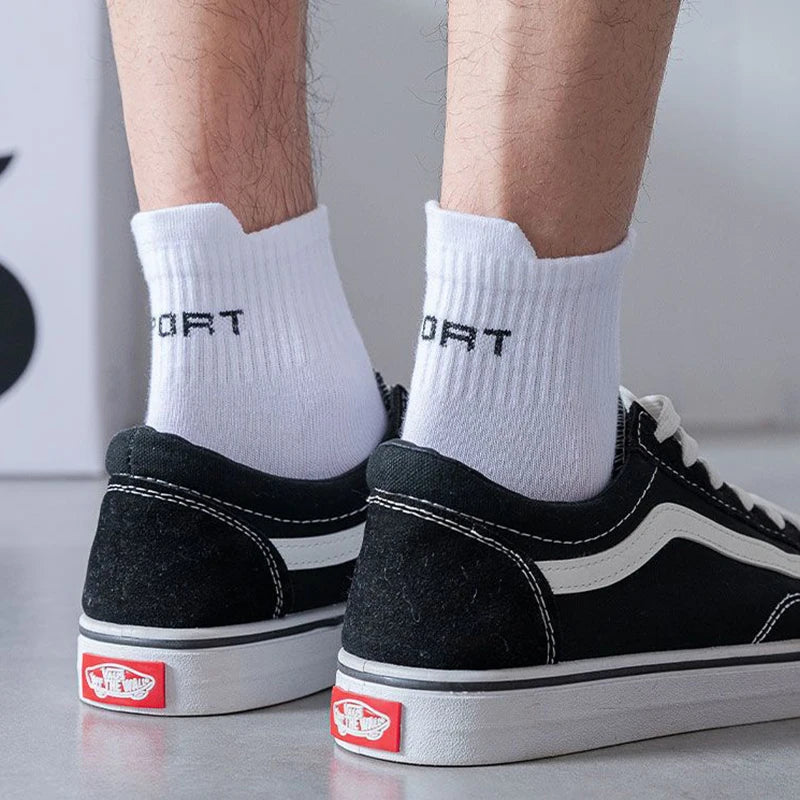 10 Pairs High Quality Men's Socks Casual Breathable Cotton Man Run Sports Socks Spring Autumn Male Sox Gifts Plus Size EUR38-45