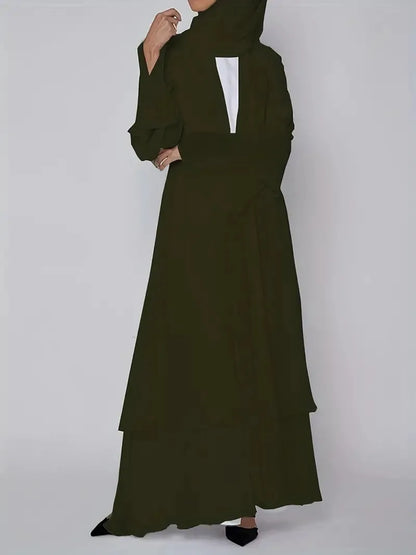 Muslim Long Abaya Dress Turkey Islamic Women Robe Hijab Headscarf Sashes Morocco Kaftan Dubai Arabic Jalabiya Modest Vestidos
