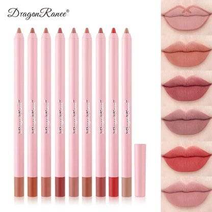 12 Colour Matte Lip Liner Pencil Carving Labial Makeup Lasting Brown Lip Liners Waterproof Lipstick Pen Lip Contouring Cosmetics