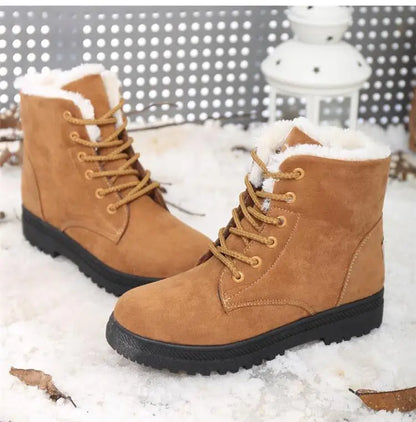 Women Boots Snow Plush Women Shoes Platform Boots For Women Fashion Keep Warm Women's Boots Flat New Botas Mujer Winter Shoes
