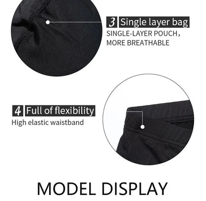 Fashion Boxers Ice Silk Man Underwear Underpants Breathable Comfortable Men's Panties Ultrathin BoxerShorts Trunks