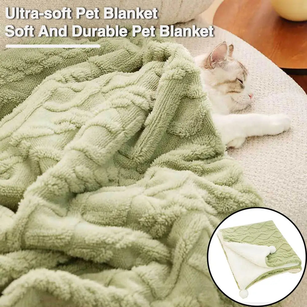 Pet Blanket Warm Dogs Cats Plush Blanket Thickened Warm Pet Sleeping Blanket for Dogs Cats Pet Supplies manta perros mascotas