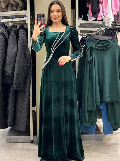 Eid Muslim Abaya for Women Party Dresses Jalabiya Ramadan Modest Morocco Dubai Abayas Kaftan Islam Vestidos Arab Long Robe