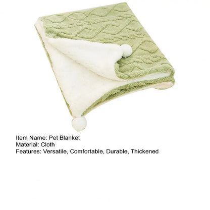 Pet Blanket Warm Dogs Cats Plush Blanket Thickened Warm Pet Sleeping Blanket for Dogs Cats Pet Supplies manta perros mascotas