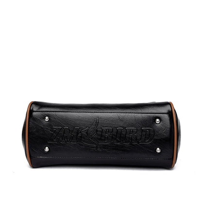 2024 High Quality Soft Leather Women's Handbag Luxury Designer Girl Boston Bag Luxury Large Capacity Shoulder Bags Sac A Main