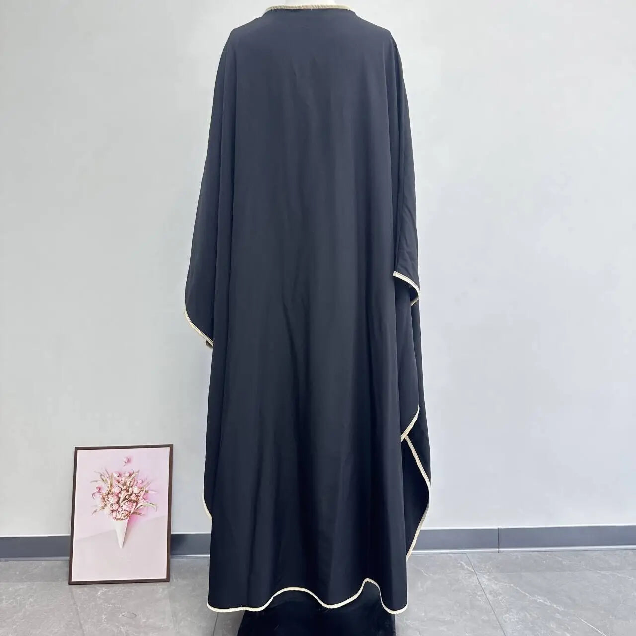 Muslim Women Dress Two Piece Set Eid Ramadan Morocco Dubai Open Abayas Vestidos Arab Cardigan Robe Suit Islam Modest Kaftan
