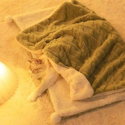 Pet Blanket Warm Dogs Cats Plush Blanket Thickened Warm Pet Sleeping Blanket for Dogs Cats Pet Supplies manta perros mascotas