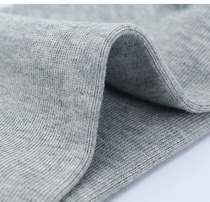 5 Pairs Low Cut Men Socks Solid Color Black White Breathable Cotton Socks Male Sport Short Socks Business Women Men