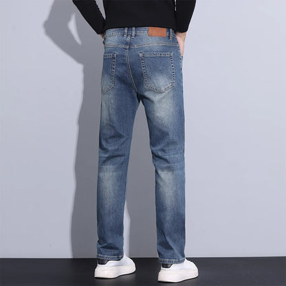 2024 new case fashion trend Youth light business jeans fashion versatile MEN'S loose straight pants MEN'S pants