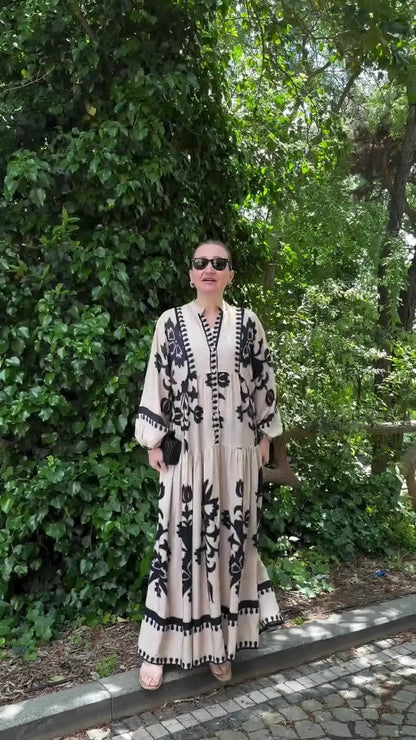 Abaya Muslim Dress Party Women Long Robe Print Jalabiya Eid Ramadan Morocco Dubai Abayas Kaftan Islam Arab Modest Vestidos