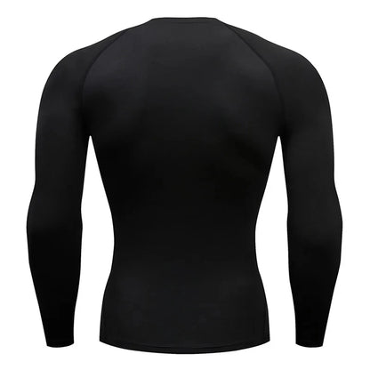 Sun Protection Sports Second Skin Running T-shirt Men's Fitness Rashgarda MMA Long Sleeves Compression Shirt Workout Clothing
