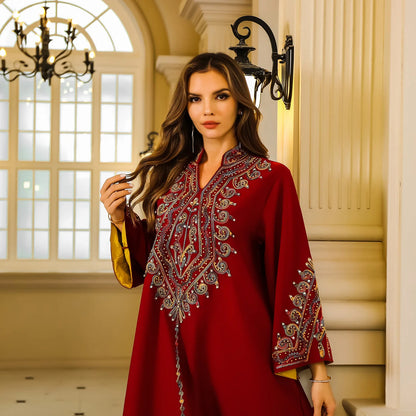 Ramadan Eid Moroccan Kaftan Abaya for Women Dress Jalabiya Party Long Robe Dubai Vestidos Saudi Muslim Modest Dresses Abayas