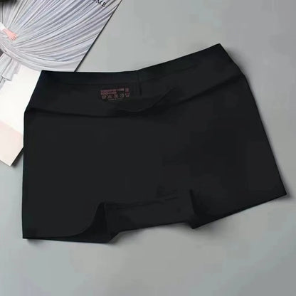 Women Seamless Safety Short Pants Panties Anti Exposure Underwear M L XL Black Casual Ventilate Soft Sports Fitness Yoga