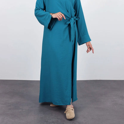 Moroccan Party Eid Ramadan Mubarak Abaya Muslim Maxi Dress Dubai Modest Kaftan Femme Turkey Islam Gown Jalabiya Vestidos Casual